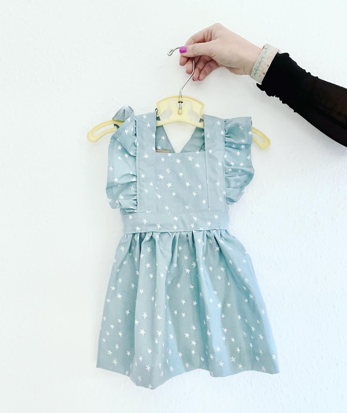 Baby blue 2025 pinafore dress